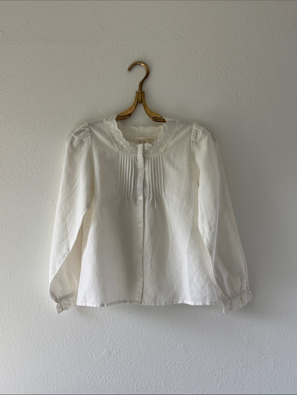 Little Cotton Clothes Button Front Blouse 10-11Y